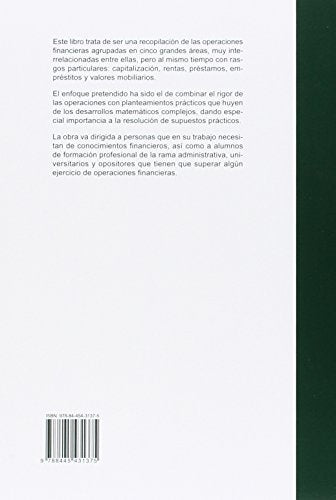 Operaciones financieras. Teoría y problemas resueltos