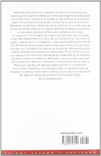 el retorno de lo político: comunidad, ciudadanía, pluralismo, democracia radical (estado y sociedad)