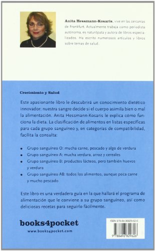 La dieta según tu grupo sanguíneo (Books4pocket)