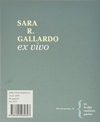 Ex vivo: 42 (Libros de poemas)