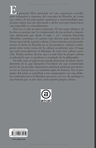 ¿Qué Es Filosofía: Prólogo a veintiséis siglos de historia (Nuestro tiempo)