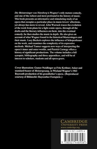 richard wagner: die meistersinger von nurnberg (cambridge opera handbooks)