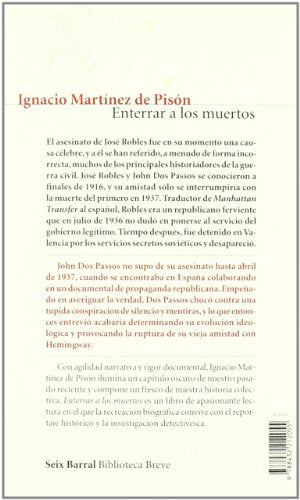 enterrar a los muertos (biblioteca breve)
