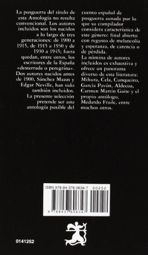 cuento español de posguerra: antología: 252 (letras hispánicas)