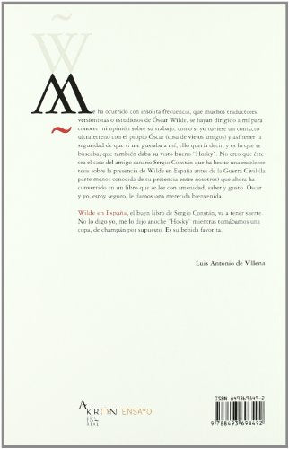 Wilde En España - La Presencia De Oscar Wilde En La Literatura