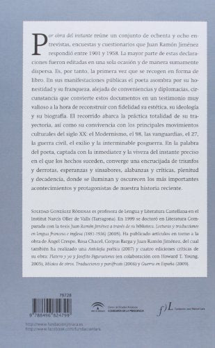 juan ramón jiménez. por obra del instante. entrevistas: 1 (fuera de colección)