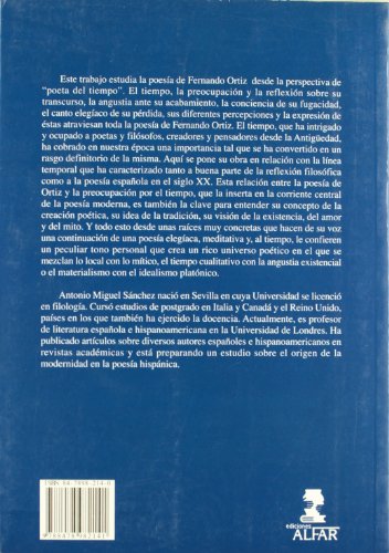 cuestión de tiempo : la poesía de fernando ortiz: 134 (universidad (alfar))