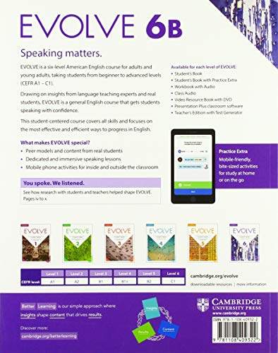 evolve level 6b student`s book with practice extra - 9781108409322