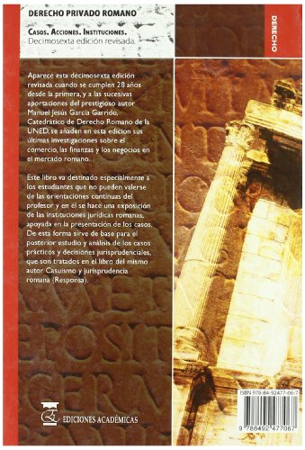 Derecho privado romano. casos. acciones. Instituciones.