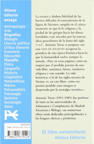 Vida de Sócrates (El libro universitario - Ensayo)