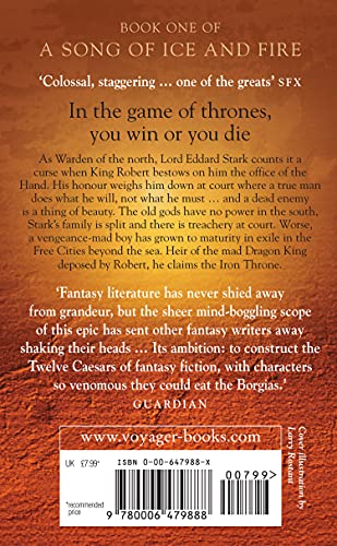 george r.r. martin, game of thrones, a song of ice and fire, book 1