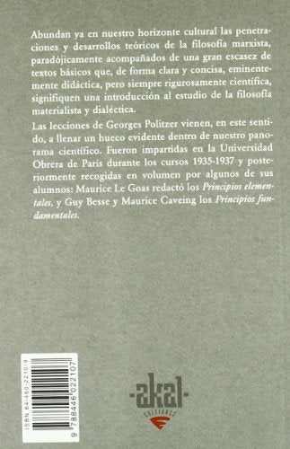 principios elementales y fundamentales de filosofía: 101 (básica de bolsillo)