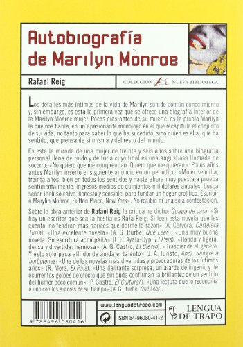 autobiografía de marilyn monroe (nb)