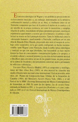 el wagner de las ideologías: nietzsche-wagner (biblioteca nietzsche / serie estudios)
