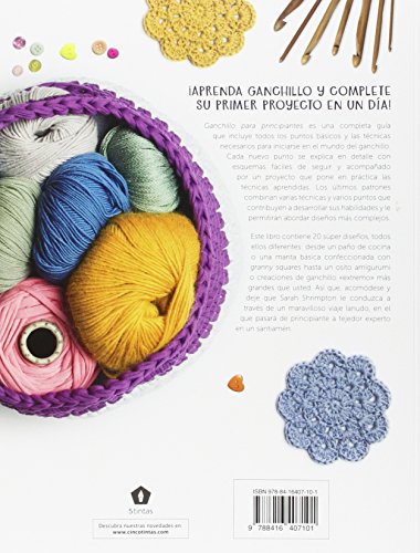 ganchillo para principiantes: 20 proyectos para aprender a tejer (divulgacion)