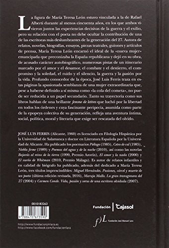 palabras contra el olvido. vida y obra de maría teresa león (1903-1988): premio antonio domínguez ortiz de biografías 2017: 1