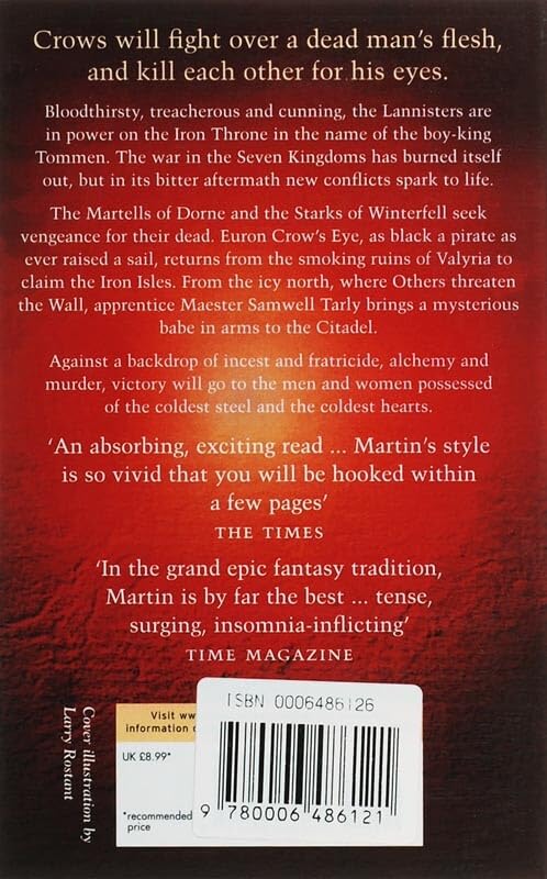 a feast for crows: the bestselling classic epic fantasy series behind the award-winning hbo and sky tv show and phenomenon game of thrones: book 4 (a song of ice and fire)