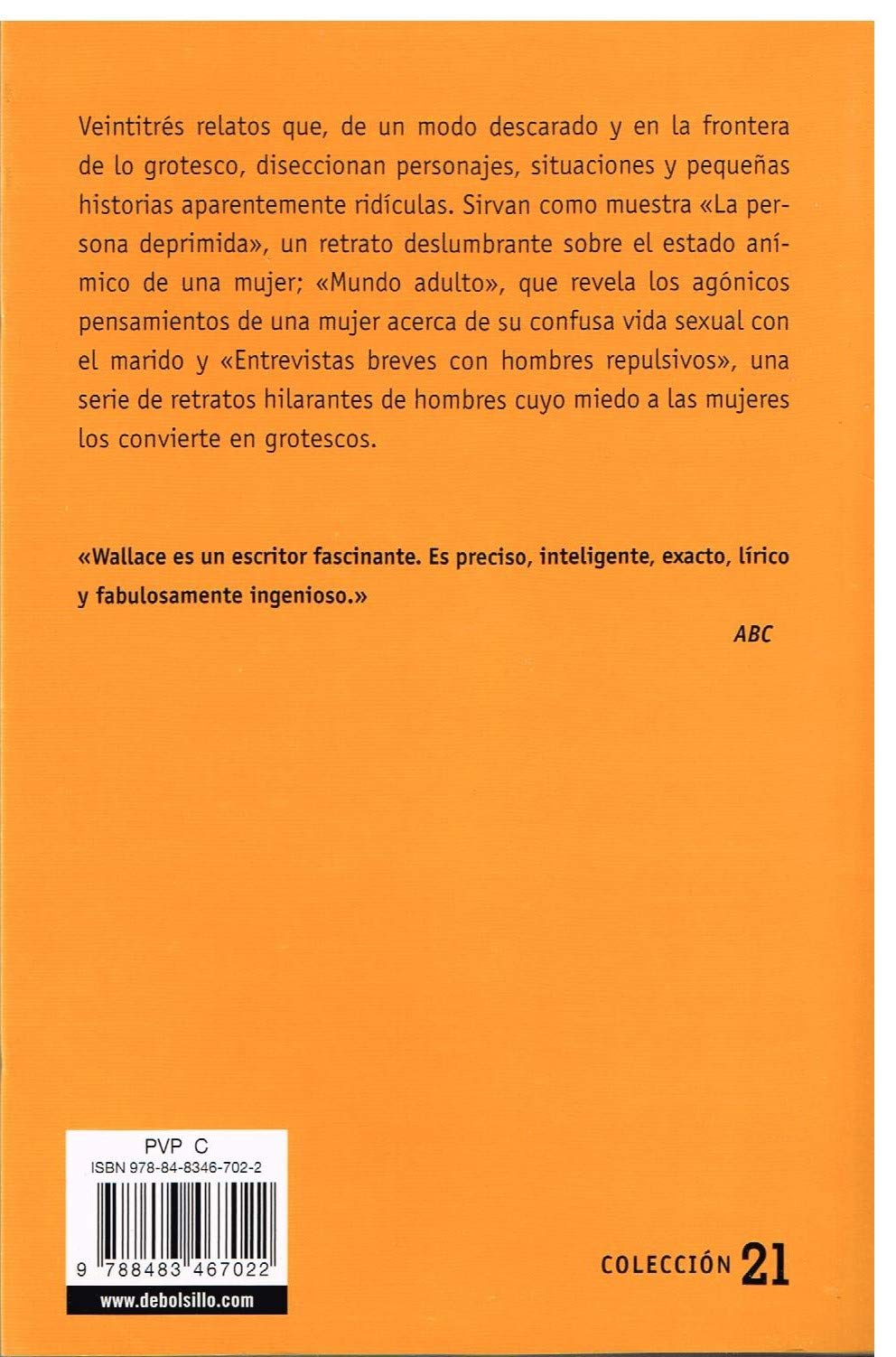 entrevistas breves con hombres repulsivos/ brief interviews with repulsive men