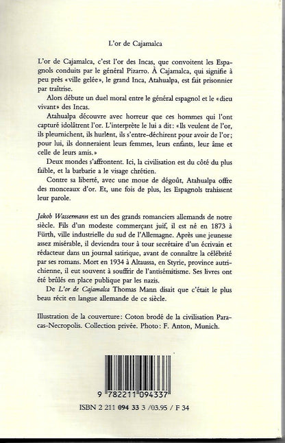 L'Or de Cajamalca: Récit