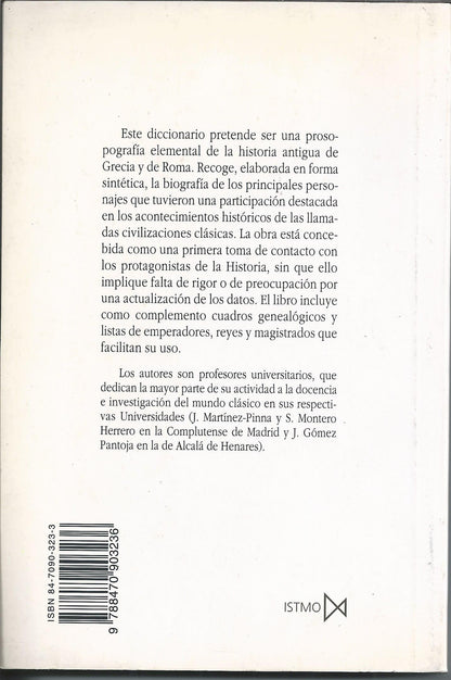 Diccionario de personajes históricos griegos y romanos.: 139 (Fundamentos)