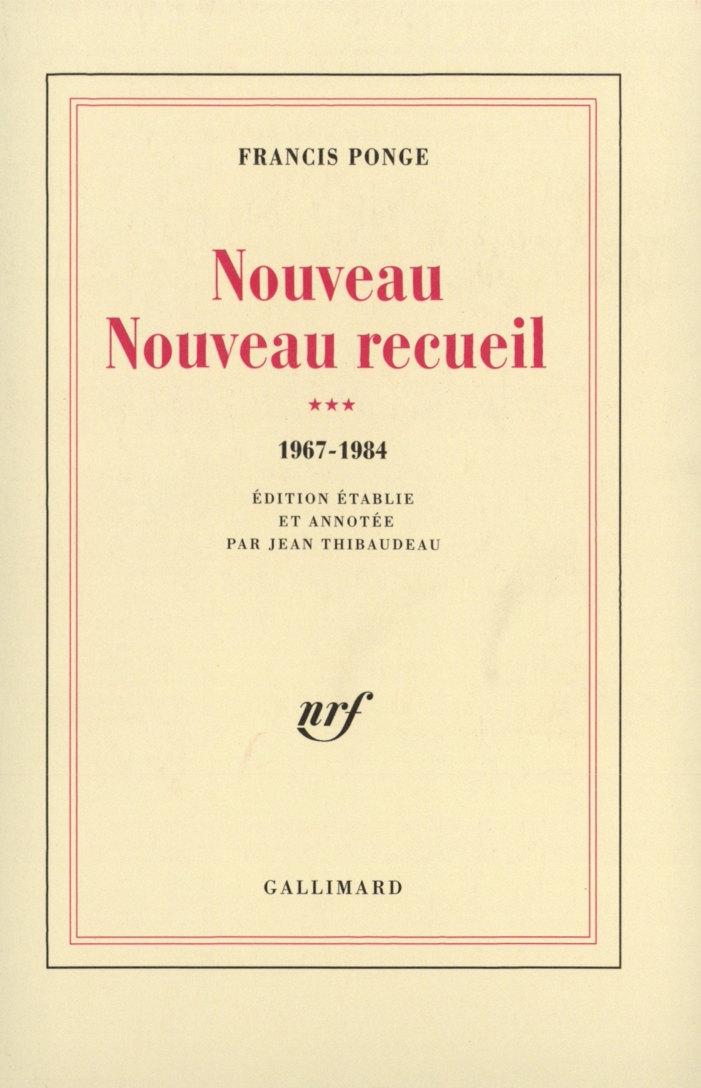 nouveau nouveau recueil: tome 3
