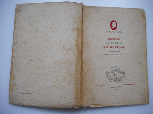 Memorias del señor de Schnabelewopski: Heinrich Heine (CLASICOS)