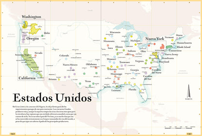 La carta de vinos, por favor: Atlas de las regiones vinícolas del mundo