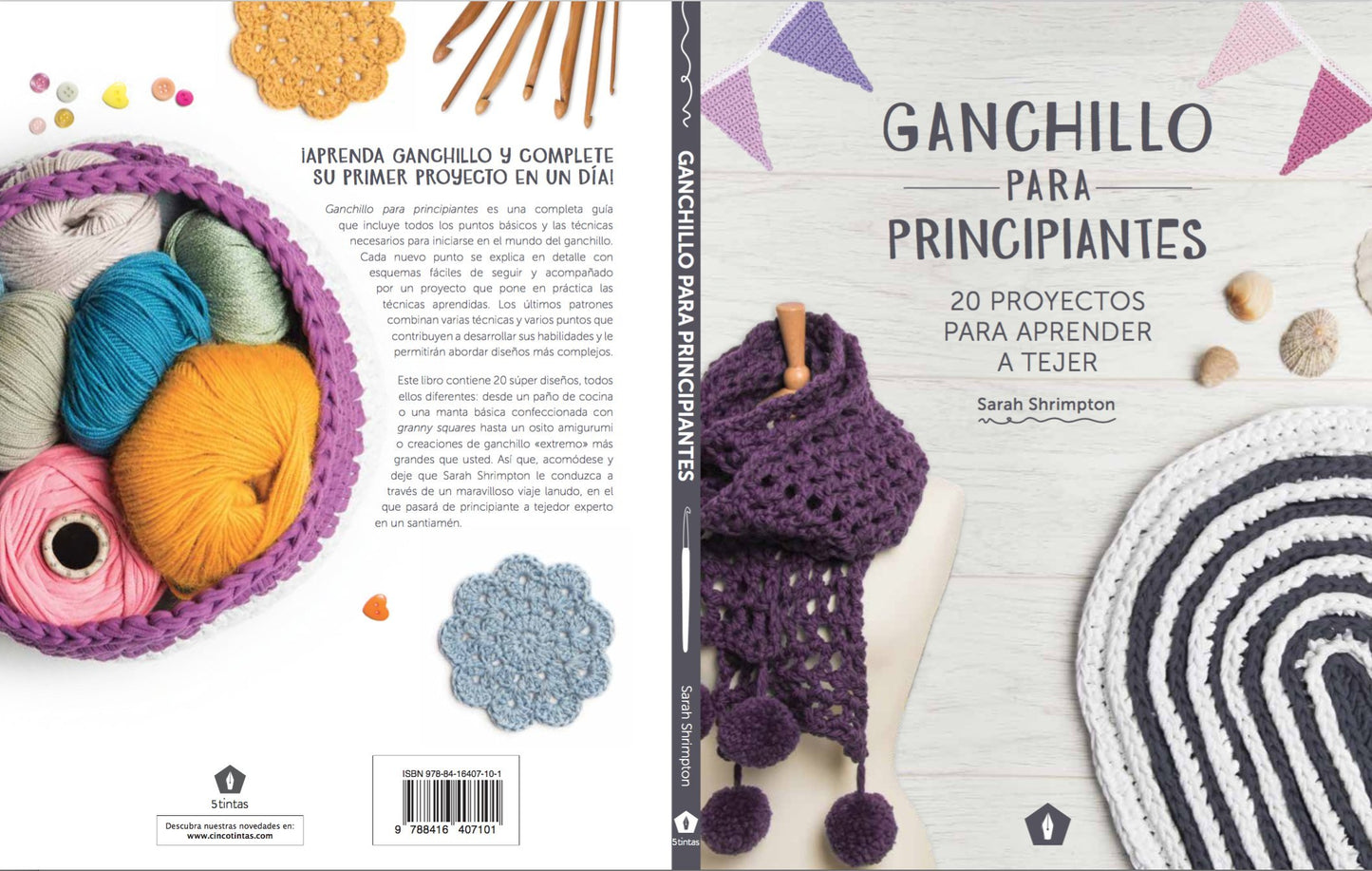 ganchillo para principiantes: 20 proyectos para aprender a tejer (divulgacion)