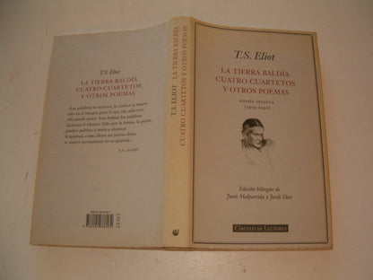 Tierra baldia; cuatro cuartetos y otros poemas:poesia selecta (1909-1942)