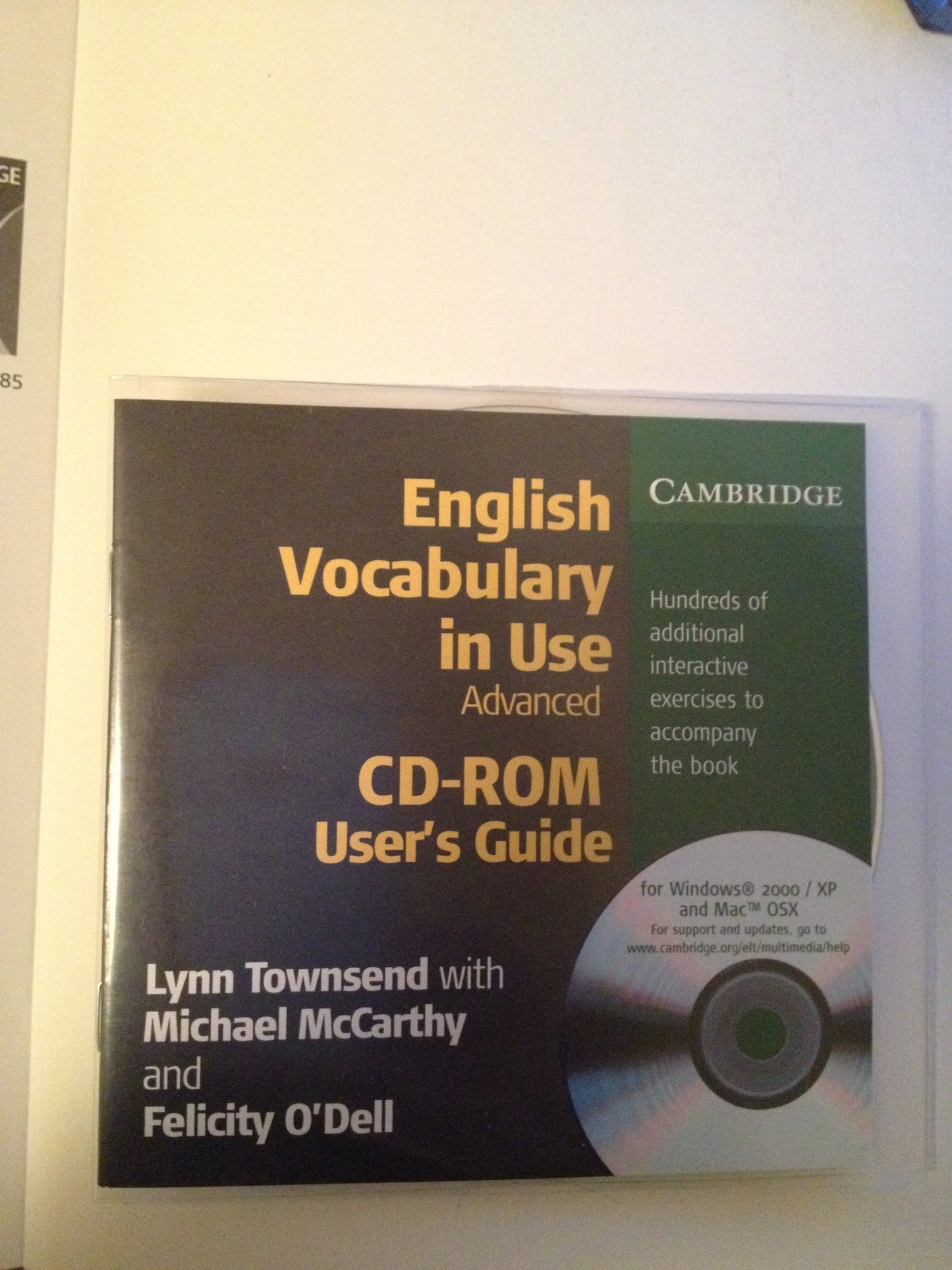 english vocabulary in use advanced with answers and cd-rom: 100 units of vocabulary reference and practice (sin coleccion)