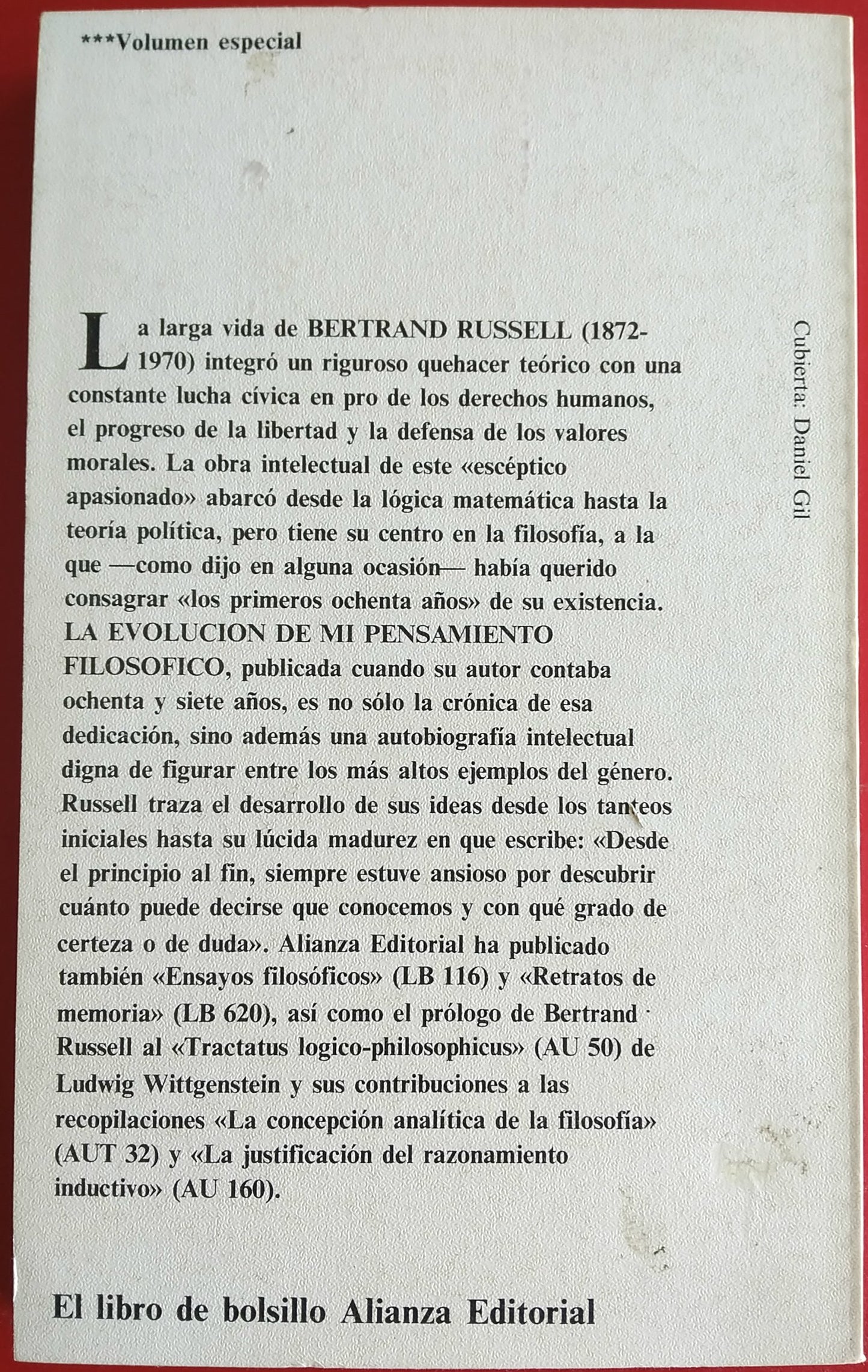 la evolución de mi pensamiento filosófico (el libro de bolsillo (lb))