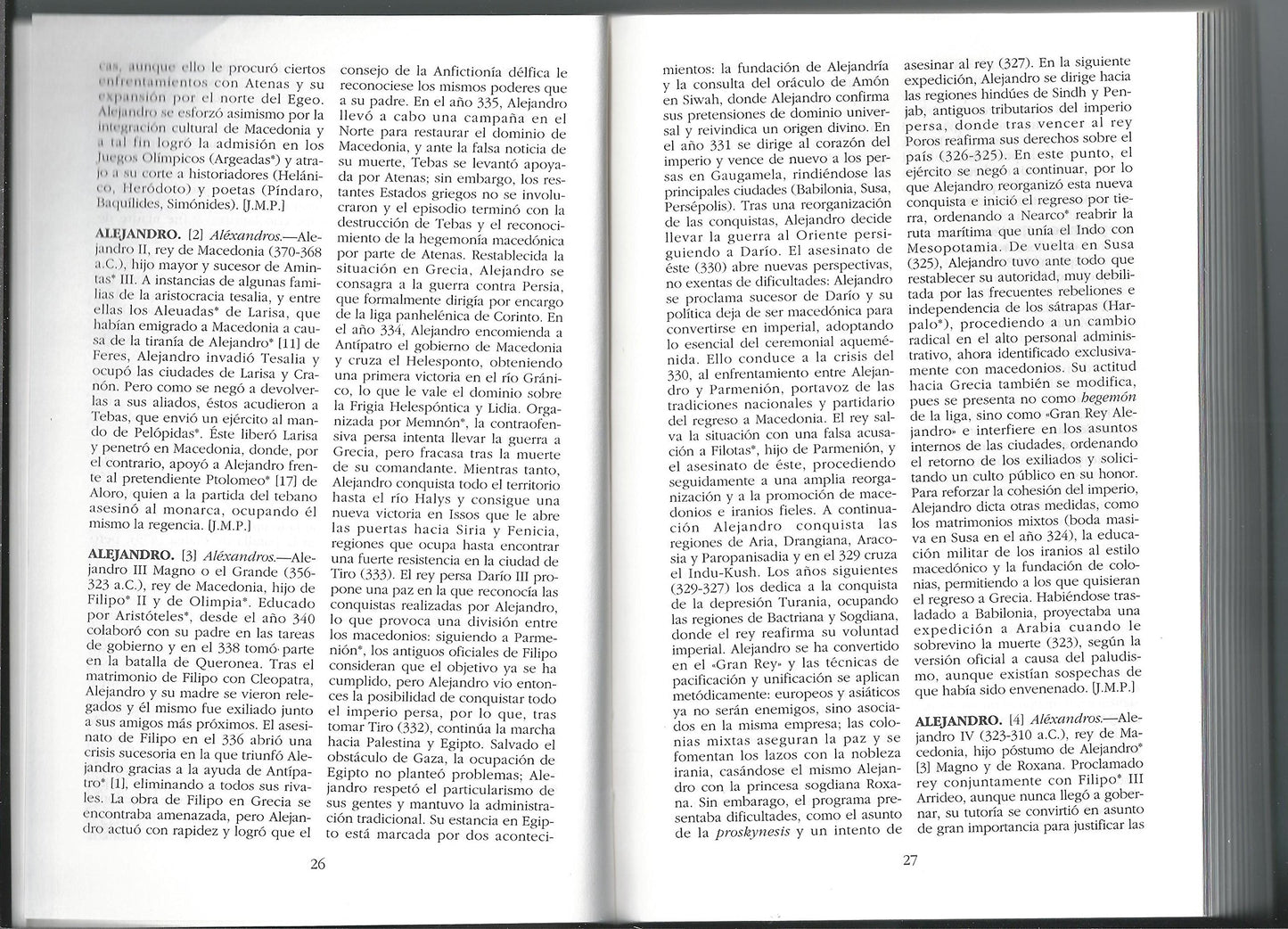 diccionario de personajes históricos griegos y romanos.: 139 (fundamentos)